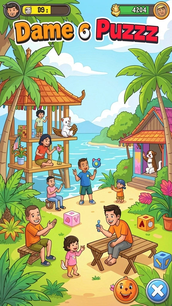 Antarmuka utama game yang menarik dan mudah dinavigasi.