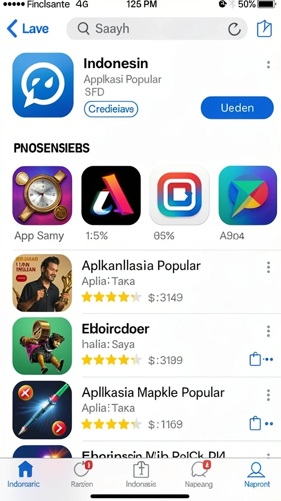 Tampilan layar utama yang menarik dan intuitif.
