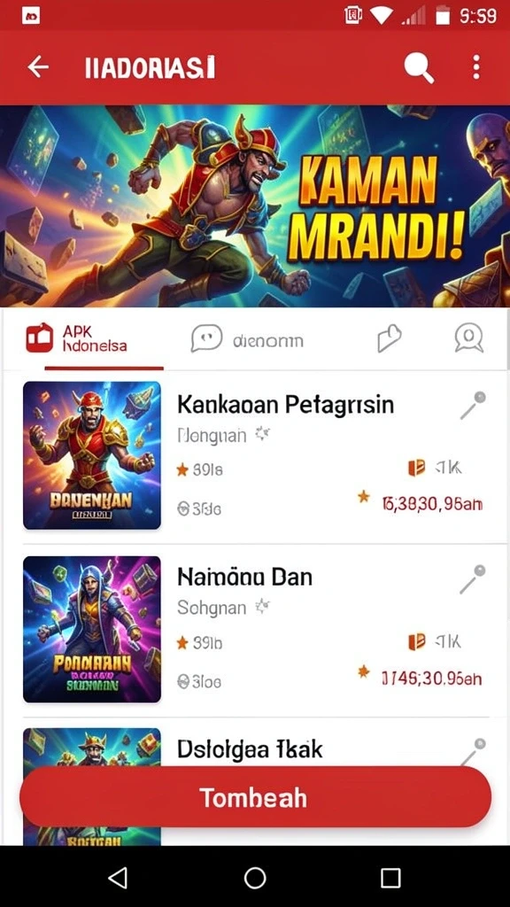Beragam pilihan permainan yang seru.