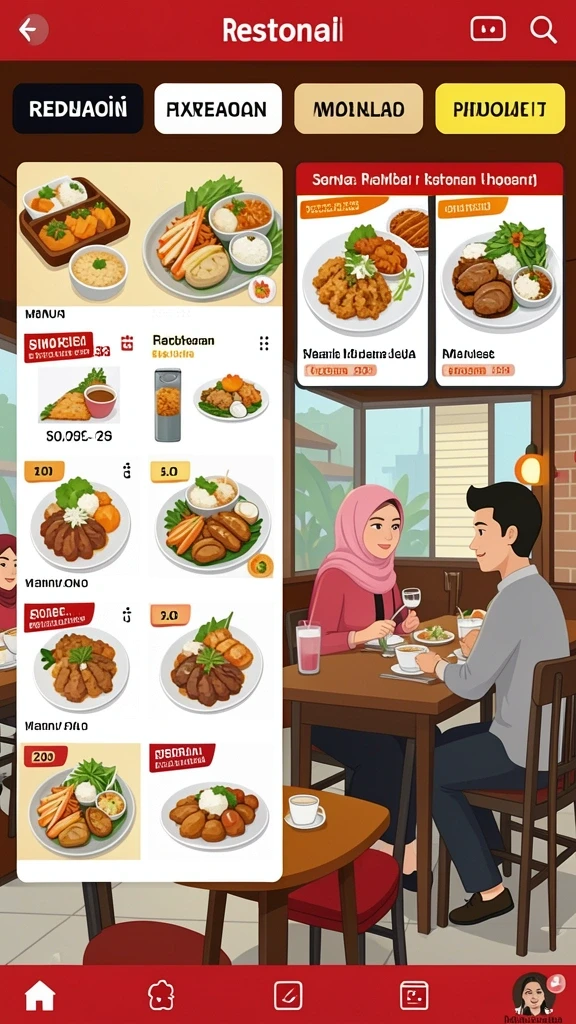 Tampilan antarmuka yang menarik dan mudah digunakan.