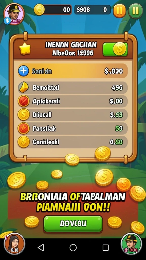 Tampilan menu utama yang menarik dan intuitif.