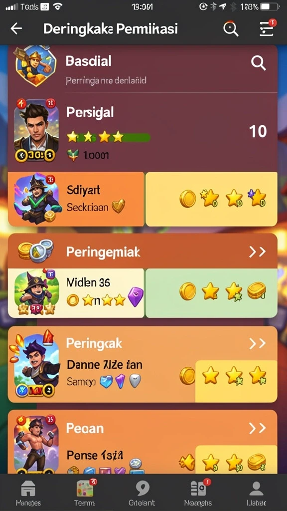 Fitur live streaming untuk menonton pertandingan langsung.