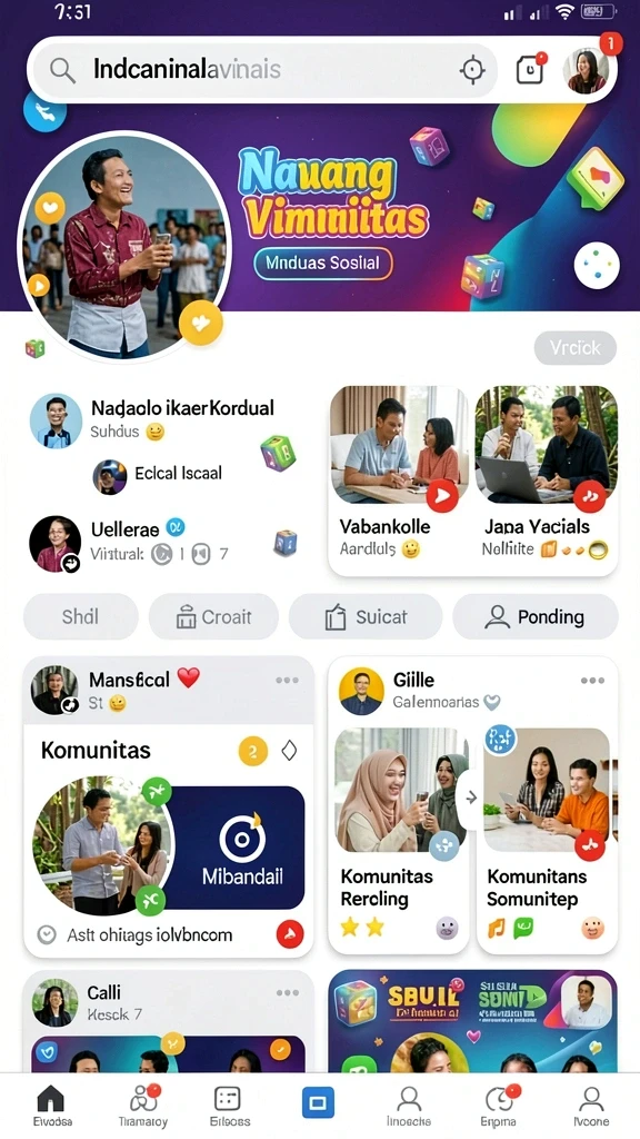 Karakter-karakter unik yang dapat dipilih.
