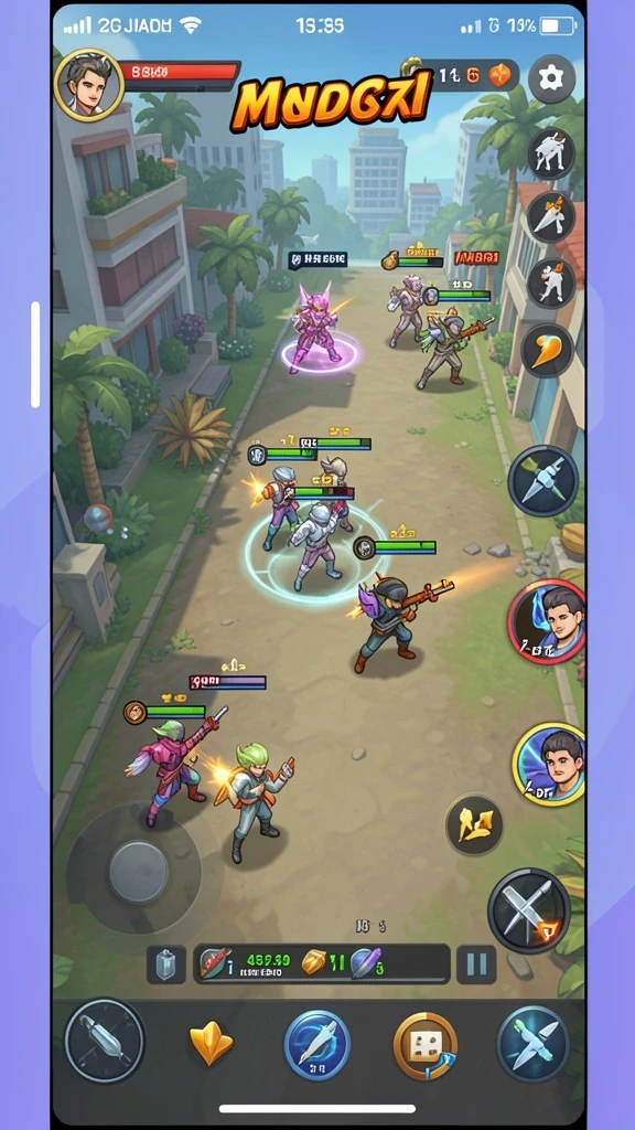 Screenshot menunjukkan peta yang luas dan menakjubkan.
