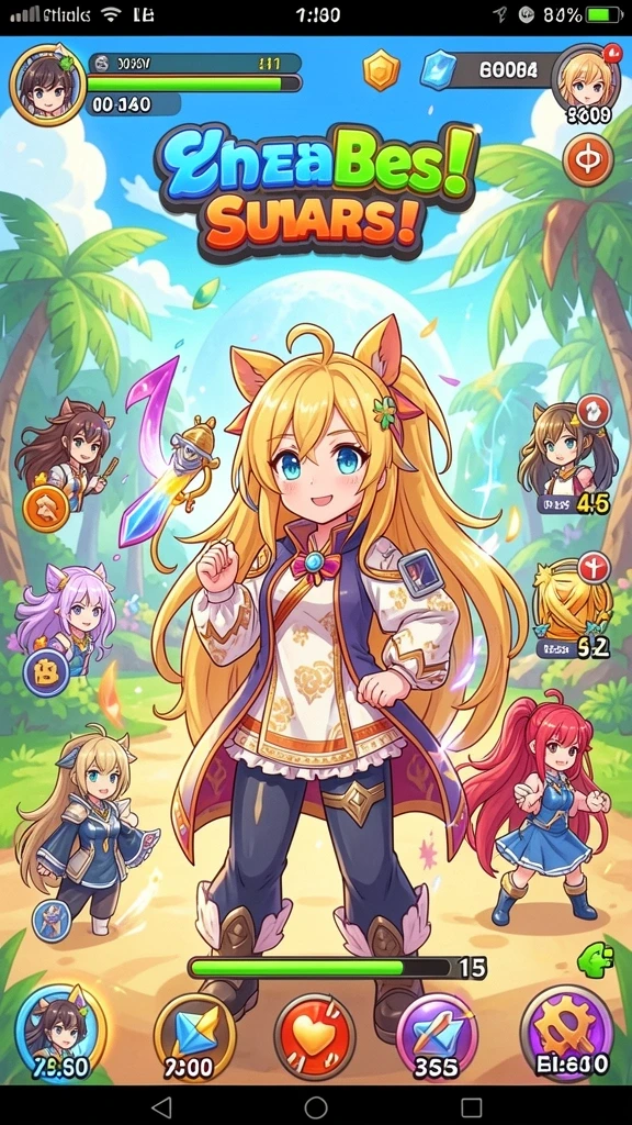 Visual lingkungan level yang menarik dan detail.