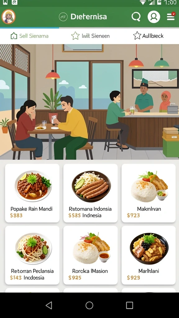Tampilan menu utama GEBYAR4D yang intuitif.