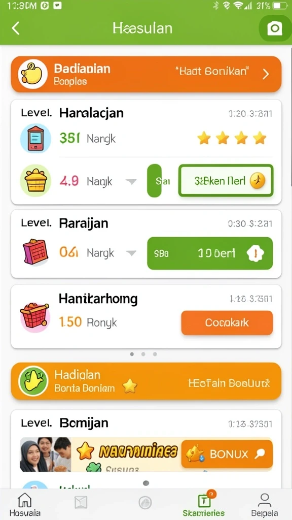 Tampilan antarmuka yang menarik dan mudah digunakan.