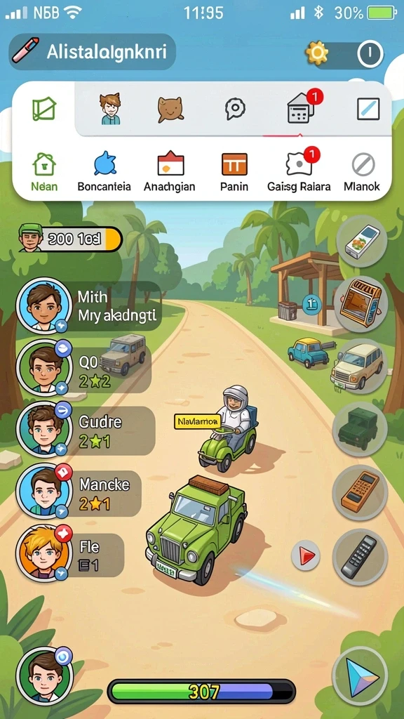 Ilustrasi grafis yang menawan dalam gameplay.