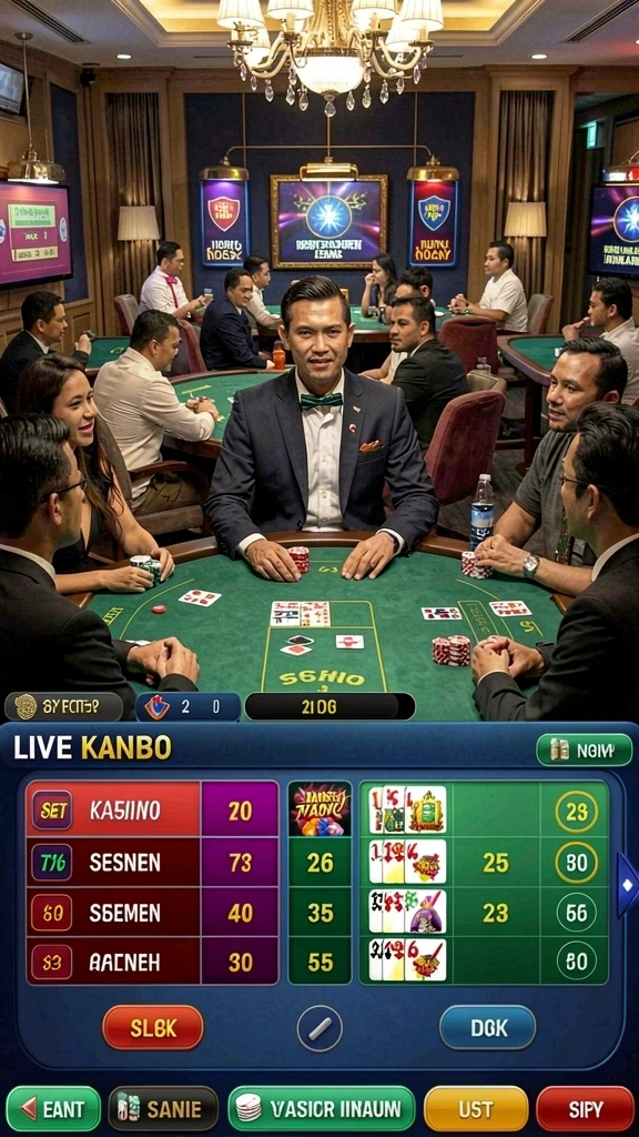 Tampilan karakter yang dapat disesuaikan dengan berbagai pilihan.