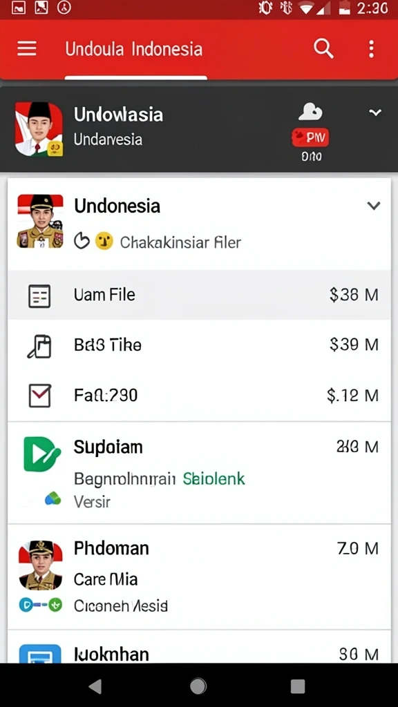 Layar utama IDN668 dengan tampilan yang menarik.