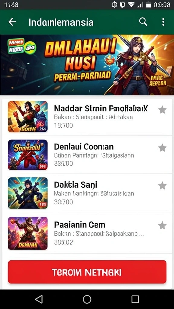 Tampilan antarmuka yang intuitif dan menarik.