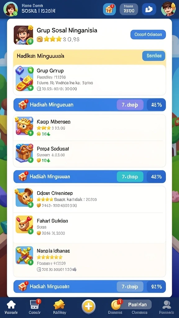 Screenshot saat berinteraksi dengan teman di KELINCI88.