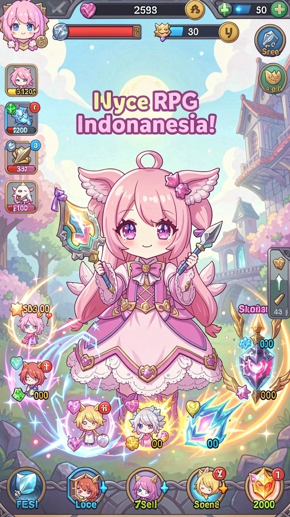 Tangkapan layar ketiga menampilkan pilihan karakter yang menarik untuk dipilih.