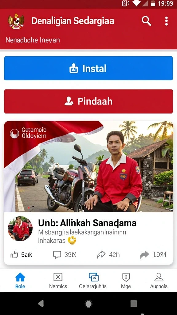 Tampilan antarmuka yang intuitif dan menarik.