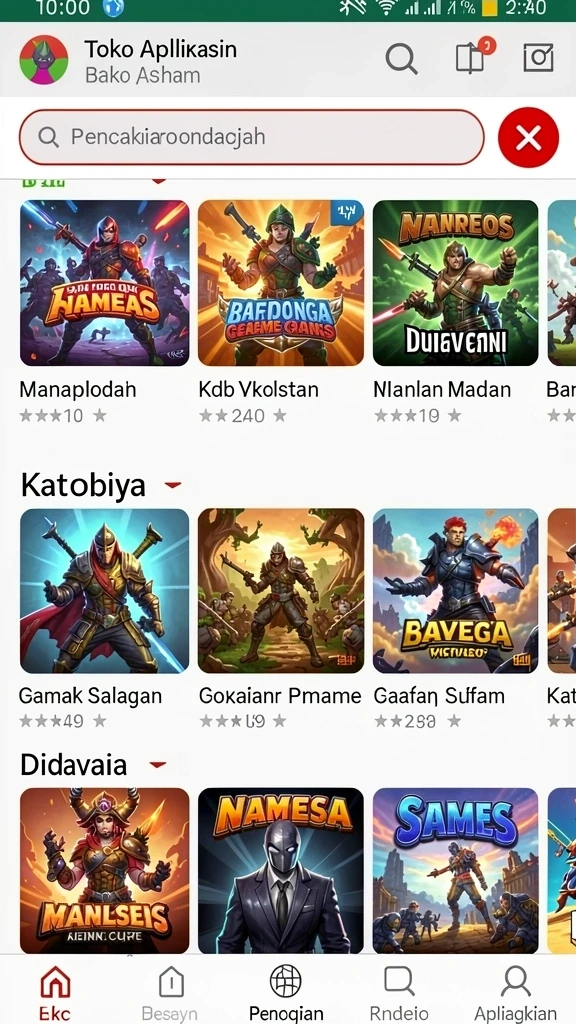 Tampilan utama PC777 yang menarik dan interaktif.