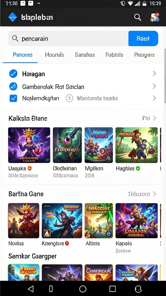 Tampilan utama dari RAJAWALI55 yang menarik.