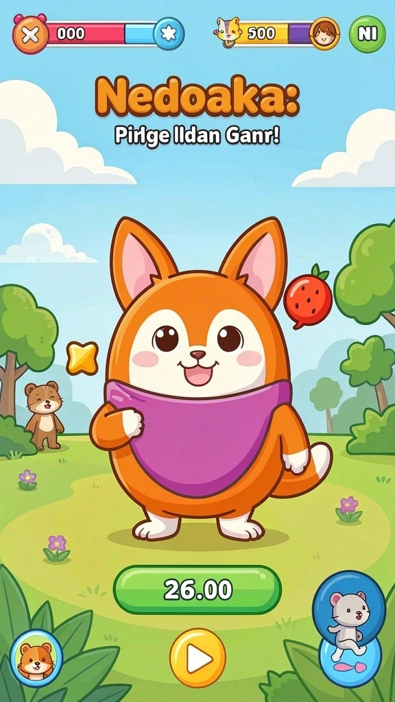 Screenshot dari level yang menantang dengan pemandangan yang indah.