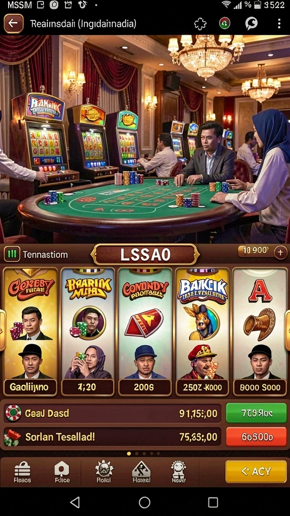 Tampilan grafis yang menakjubkan dalam game.